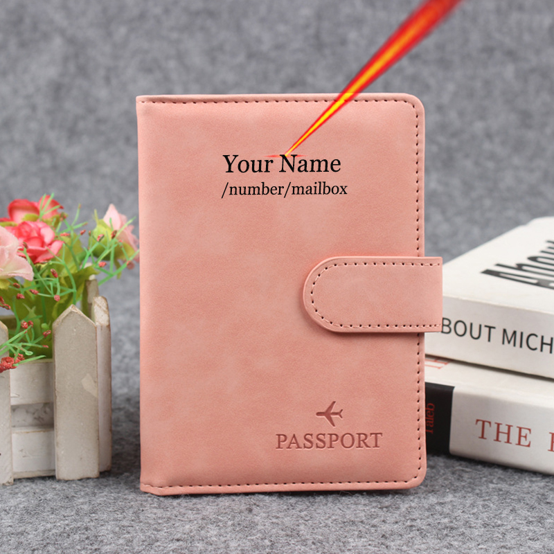 Travel Accessories Wallet - Magnetyczny przycisk okładka na paszport dostosuj