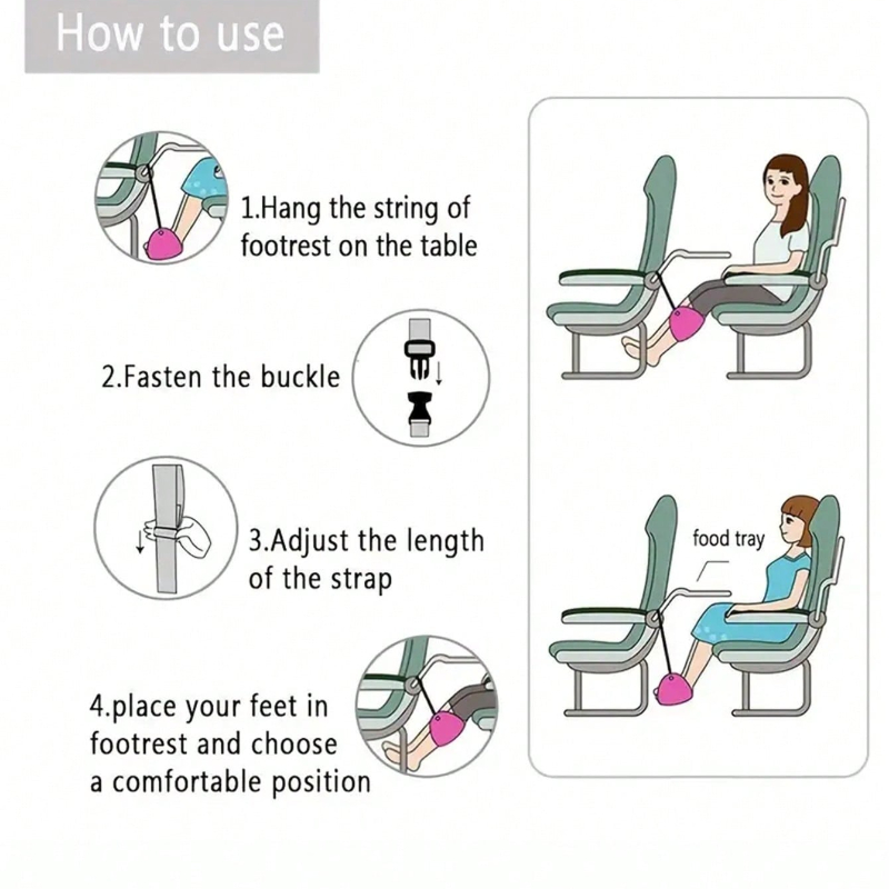 Przenośny Regulowany Hamak Pod – Travel Accessories Long Flight recenzja i cena