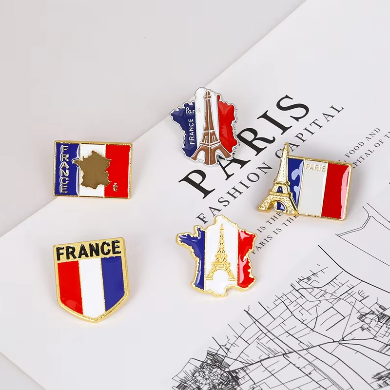 Emaliowane przypinki z flagą F – Travel Accessories Jewelry recenzja i cena